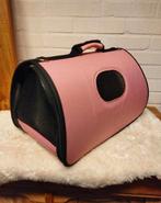 Roze transportbox, transporttas voor kat of kleine hond, Ophalen of Verzenden, Zo goed als nieuw