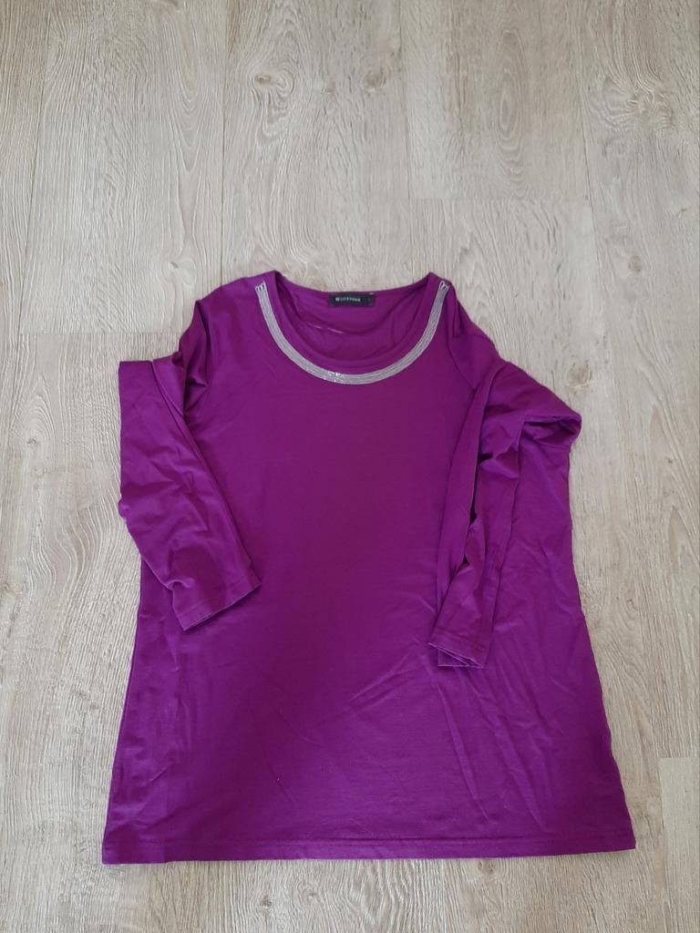 Paars Witteveen shirt maat L, Paars, Maat 42/44 (L), Ophalen of Verzenden, Zo goed als nieuw