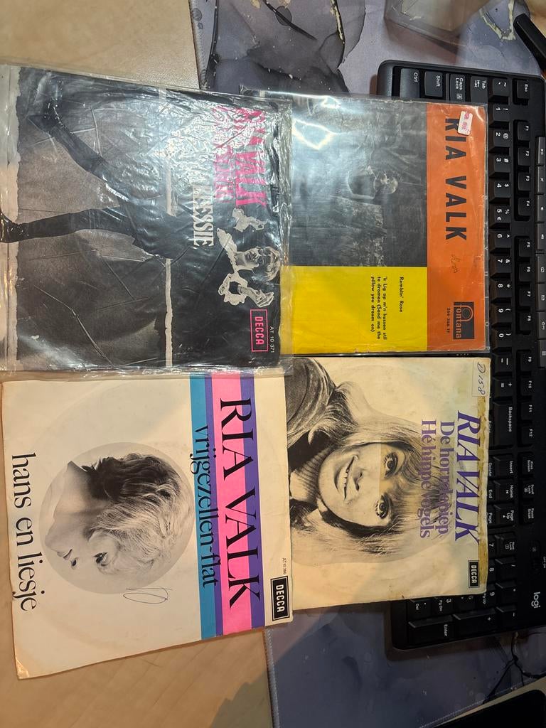 Ria Valk Singles Collectie - 4 Vinyl Singles, Gebruikt, 7 inch, Single, Ophalen of Verzenden