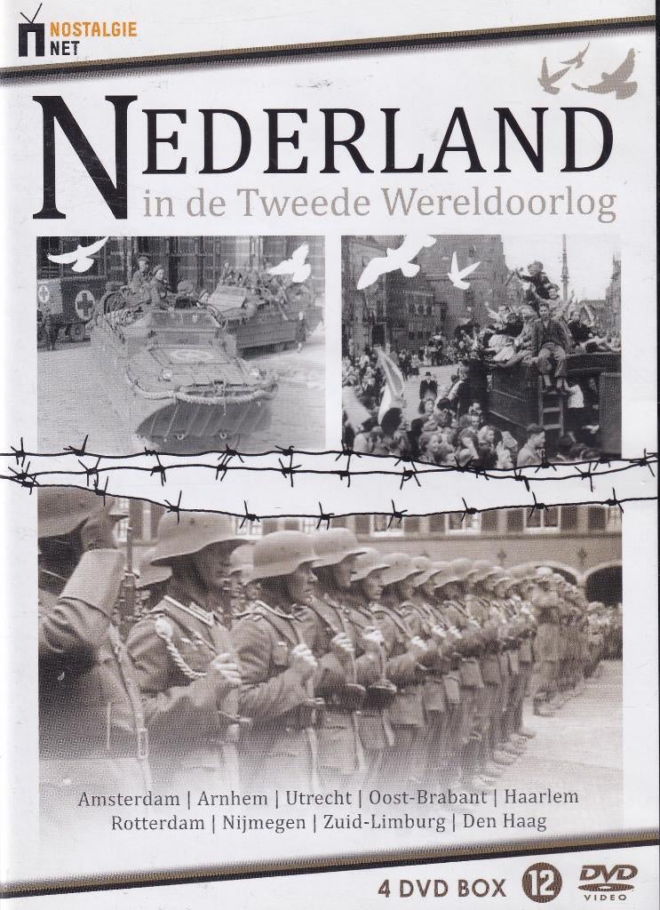 Te koop 4dvdbox nederland in de tweede wereldoorlog, Oorlog of Misdaad, Alle leeftijden, Boxset, Ophalen of Verzenden