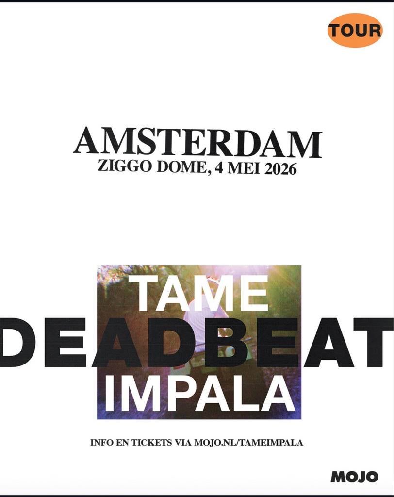 Tame Impala Ziggo Dome 04.05, Tickets en Kaartjes, Concerten | Overige, Twee personen, Mei