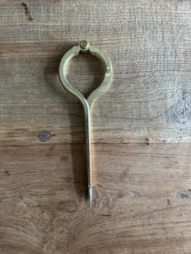 Antieke messing kaartpasser / verdeelpasser, Ophalen of Verzenden, Gebruikt, Overige typen