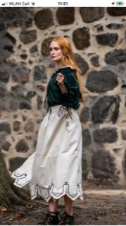 larp, jurk, middeleeuws, prinses, fantasy, elfia, Hobby en Vrije tijd, Ophalen of Verzenden, Nieuw, Onderkleding