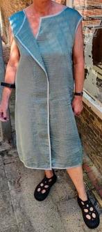 Grijs/groene zomerjurk Oska, mt 1 (36) en 3 (40), Kleding | Dames, Verzenden, Nieuw, Maat 36 (S), Grijs