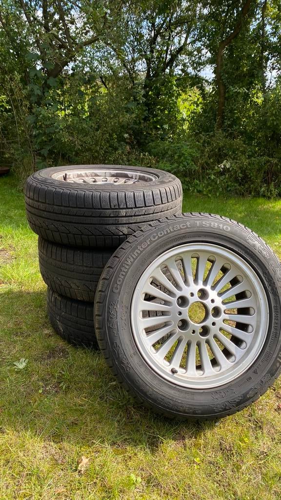 BMW 520 E39 metalen velgen, Ophalen, Gebruikt, 16 inch, Banden en Velgen