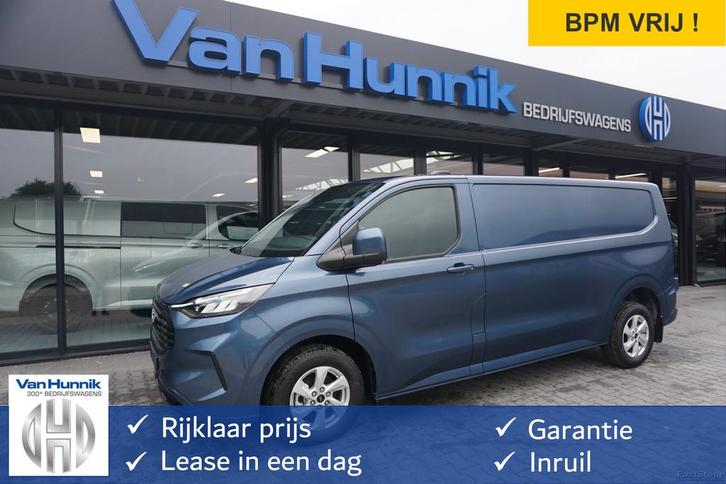 Ford Transit Custom 300L 136PK Limited BPM VRIJ! Navi, Cam,, Auto's, Bestelauto's, Bedrijf, Te koop, ABS, Achteruitrijcamera, Adaptive Cruise Control