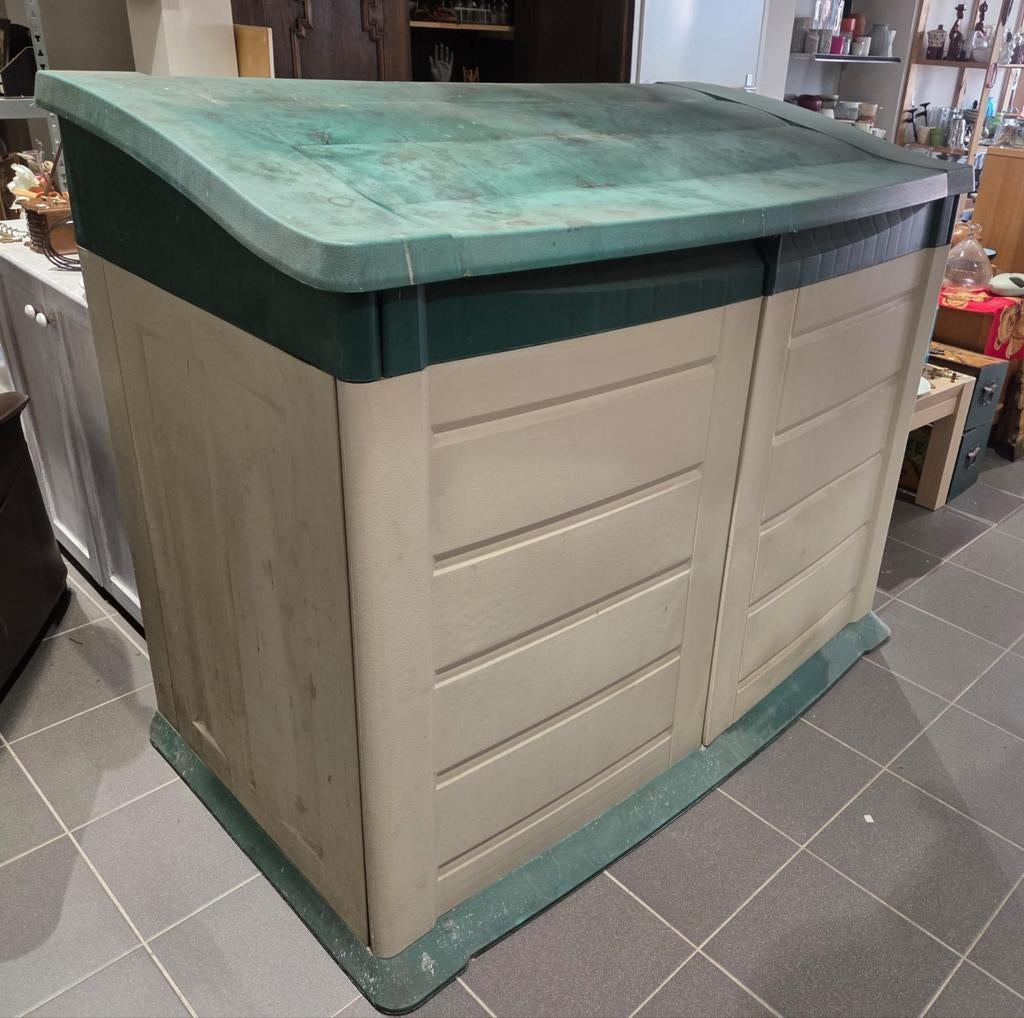 Kunststof kliko keter ombouw voor 2 containers, Ophalen, Kunststof, Onbekend, Onbekend