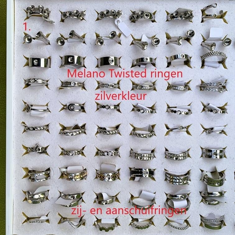 NIEUW:Melano TWISTED Ringen+Zettingen+Armbanden+Ketting+Oorb, IJzer of Staal, Nieuw, Ophalen of Verzenden, Kleiner dan 17