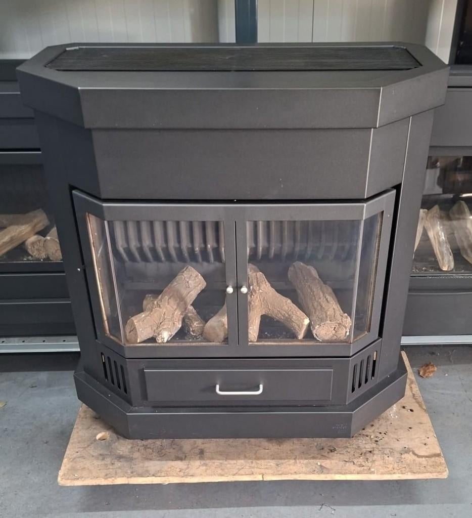 Gaskachel Bocal A108 Retro op propaan/butaan, Huis en Inrichting, Kachels, Zo goed als nieuw, Vrijstaand, Gaskachel, Gas, Ophalen