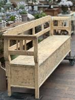 Klepbank, stevig, grenenhout, 252 b, zachte kleuren, Ophalen