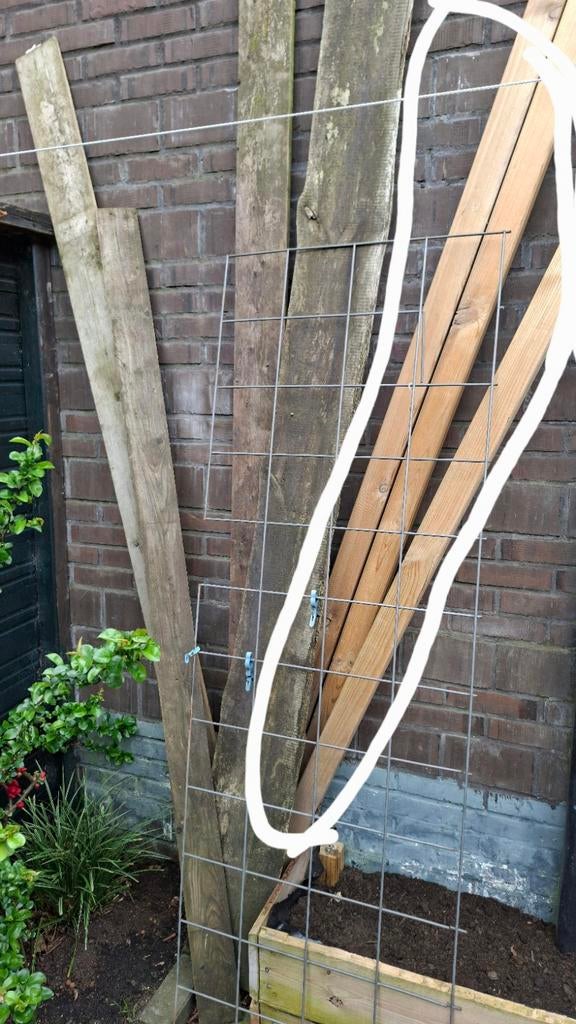 GRATIS rest hout, Doe-het-zelf en Verbouw, Hout en Planken, Ophalen, Gebruikt, Overige houtsoorten, Plank