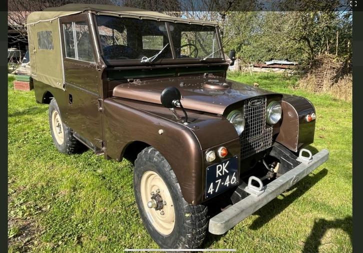 Land Rover series 1 uit 1954, Auto's, Land Rover, Particulier, Benzine, Origineel Nederlands, Bruin