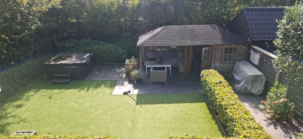 Leuke blokhut met aangebouwde veranda, Tuin en Terras, Overkappingen, Ophalen, Gebruikt, Veranda