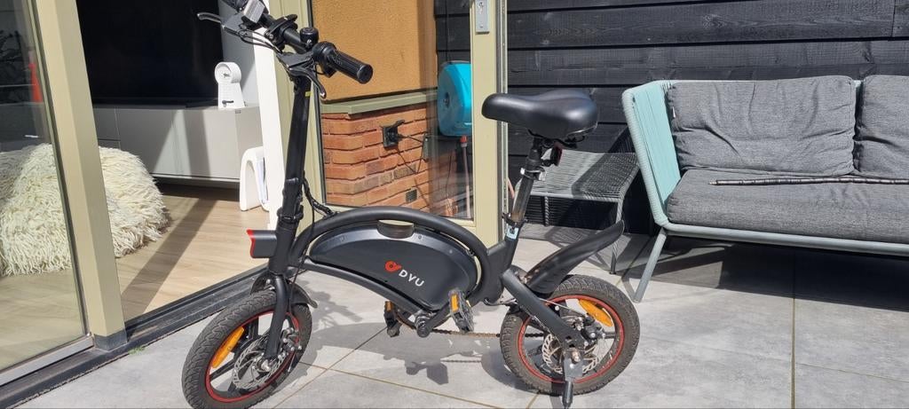 DYU Opvouwbare Elektrische Fiets - Compact en Handig, Fietsen en Brommers, Fietsen | Vouwfietsen, Versnellingen, Zo goed als nieuw
