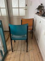 Twee congnac retro stoelen matteo grassi, Huis en Inrichting, Stoelen, Ophalen, Gebruikt, Strak, Twee