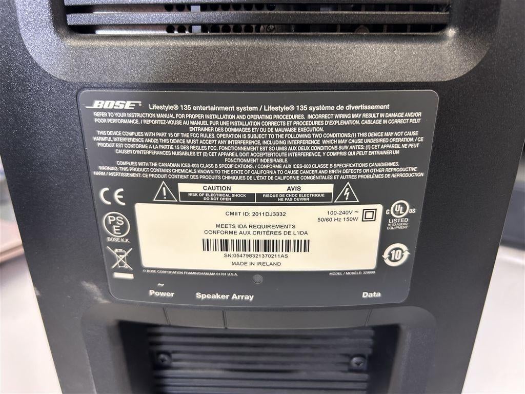 A7321. Bose Lifestyle 135 en Solo TV Sound System, Gebruikt, Ophalen of Verzenden, Bose, 120 watt of meer