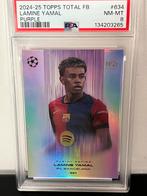Lamine Yamal Topps /25 Total FB Purple PSA 8, Ophalen of Verzenden, Zo goed als nieuw, Buitenlandse clubs, Spelerskaart