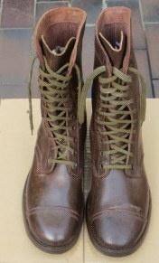 Militaire Vintage leren werk dienst laarzen M44 jaren 50-70, Ophalen of Verzenden, Landmacht, Nederland, Kleding of Schoenen