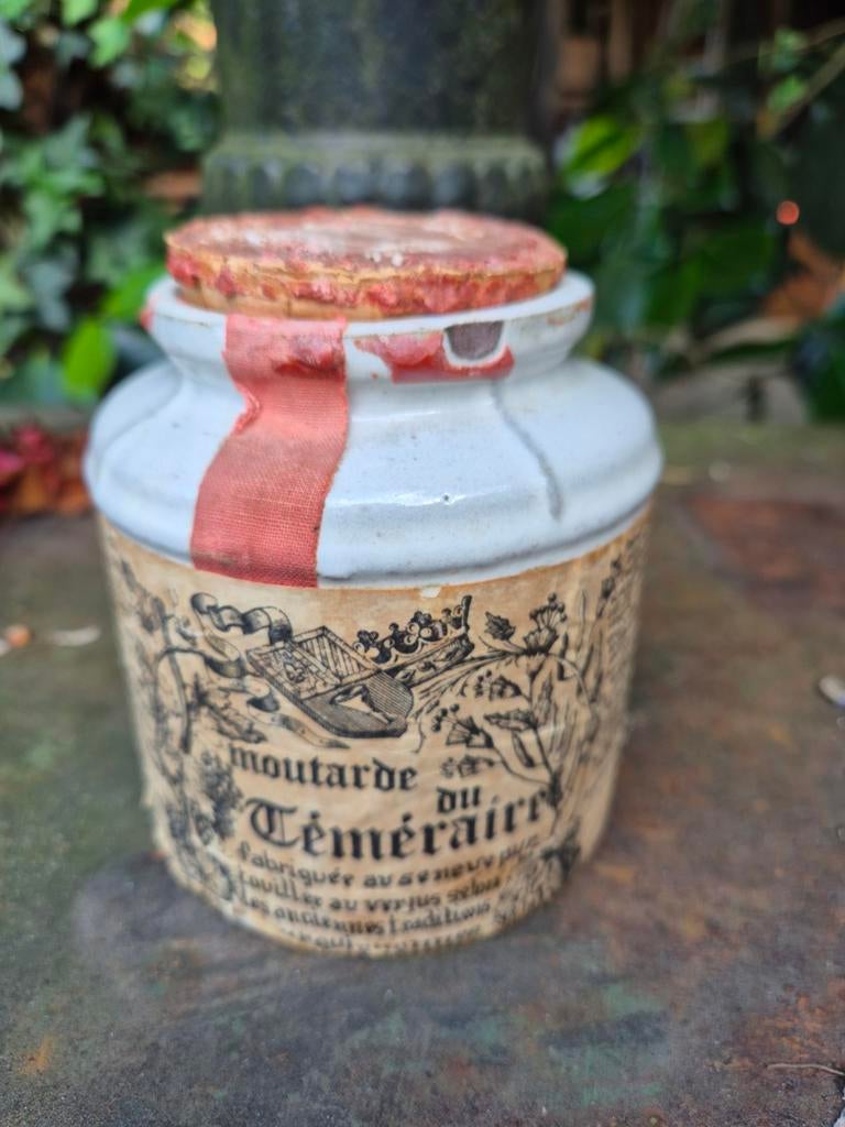 Oude Franse mosterdpot, Antiek en Kunst, Ophalen of Verzenden