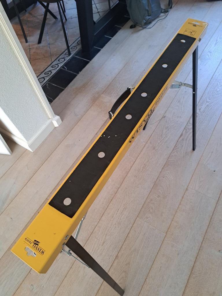 Wisvo Profi metalen schraag - inklapbaar & compact, Ophalen, Gebruikt, 70 tot 120 cm, Inklapbaar