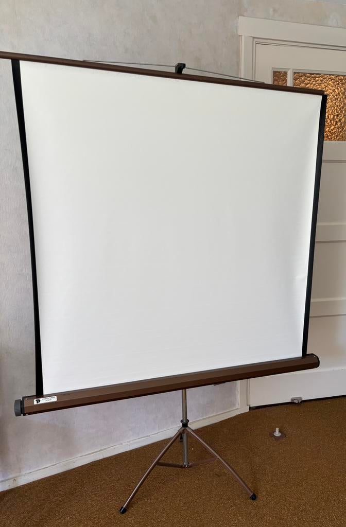 Vintage projectiescherm+diaprojector+diaprojector tafel, Ophalen, Gebruikt