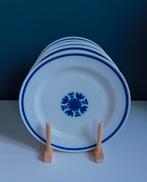 5 unieke borden blauw wit Mosa Maastricht Holland, Ophalen of Verzenden, Zo goed als nieuw, Overige stijlen, Bord(en)