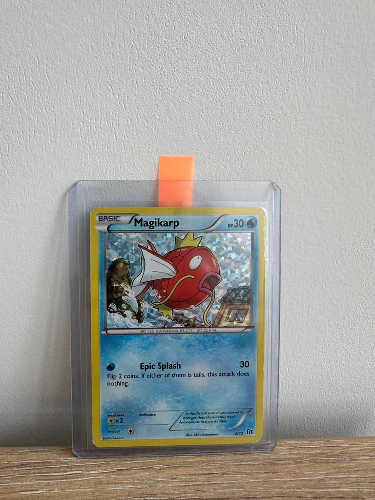 Magikarp 4/12 McDonalds Promo HOLO 2015, Ophalen of Verzenden, Zo goed als nieuw, Losse kaart, Foil