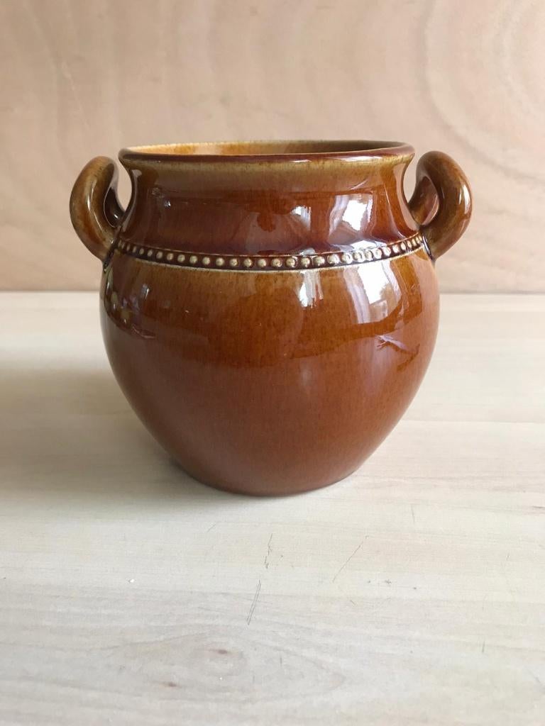 Vintage Höganäs Keramik Zweden Potje 10 cm 1970, Ophalen of Verzenden