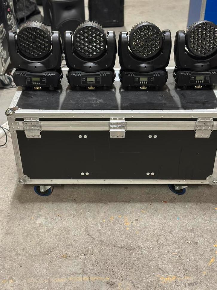 4 stuks Briteq  BT-W36L3 wash movinghead, Muziek en Instrumenten, Licht en Laser, Gebruikt, Licht, Geluidgestuurd, Kleur, Stroboscoopeffect