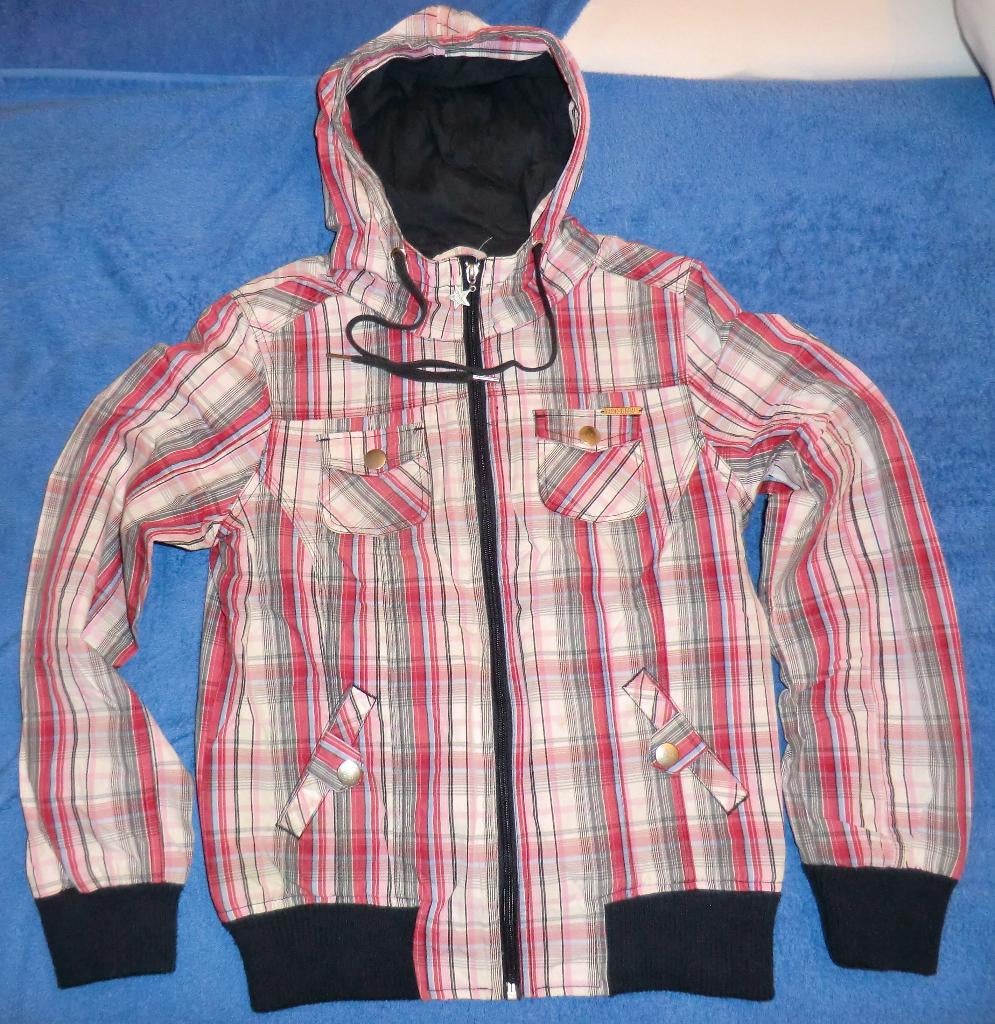 Zomer jas Bien Blue S, z.g.a.nw. 03 hooded jack met capuchon, Nieuw, Ophalen of Verzenden, Roze, Maat 34 (XS) of kleiner
