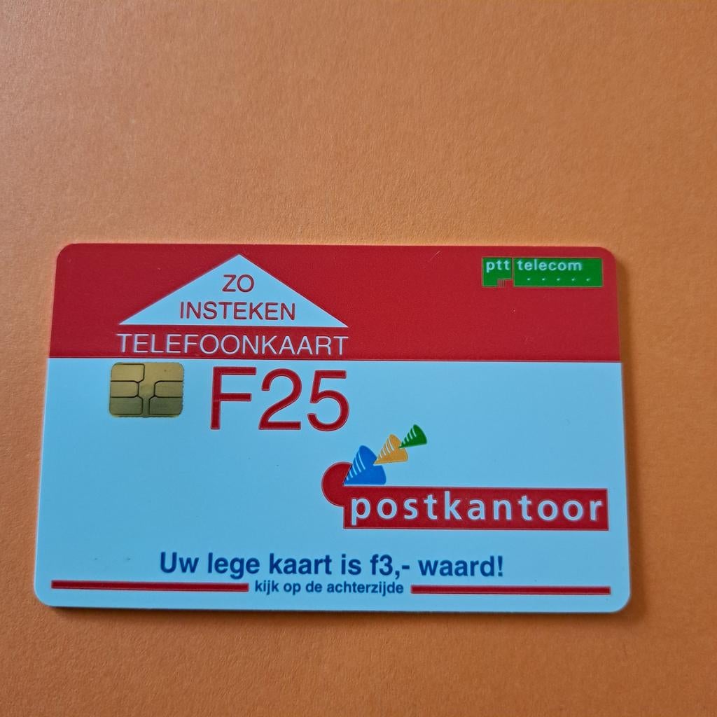 PTT Telecom telefoonkaart F25 Postkantoor, Ophalen of Verzenden, Nederland