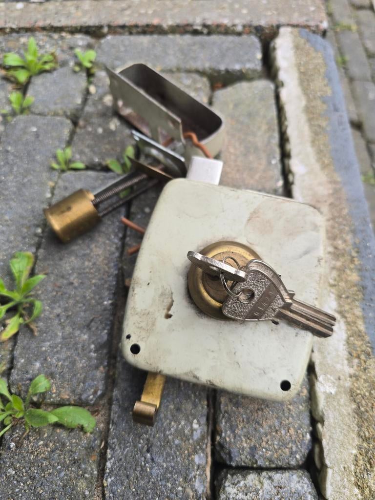 Oplegslot met sleutels, Ophalen of Verzenden