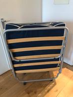 Vouwbed eenpersoons, Gebruikt, Eenpersoons, Blauw, 80 cm