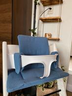 Marineblauw wafel kussenset voor kinderstoel tripp trapp, Ophalen of Verzenden, Nieuw, Meegroeistoel, Stoelverkleiner