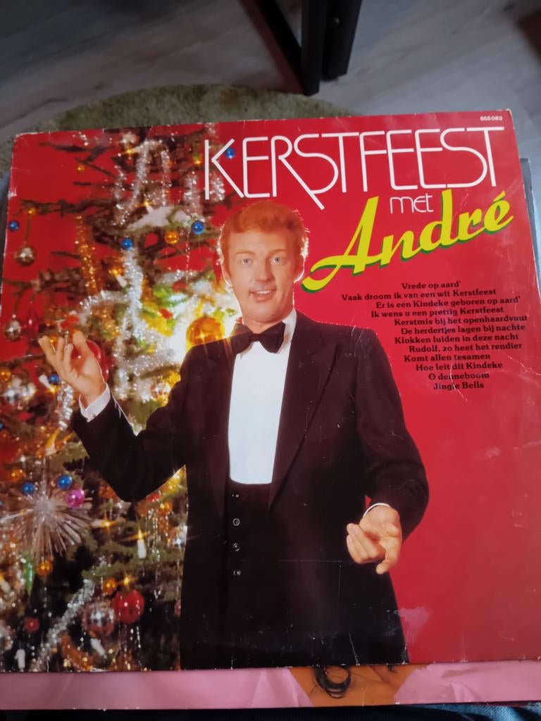 Kerstfeest met André Hazes LP - Klassieke Kerstmuziek, Ophalen of Verzenden, Gebruikt, Kerst