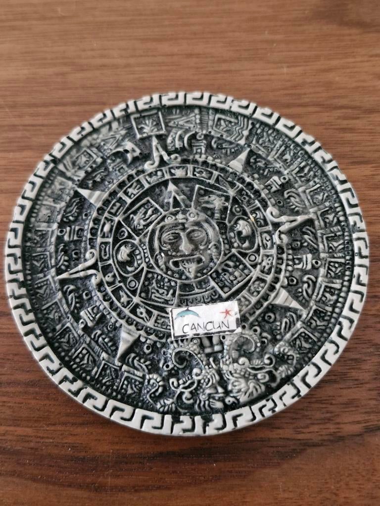 001 Cancun Azteekse kalender magneet, Ophalen of Verzenden