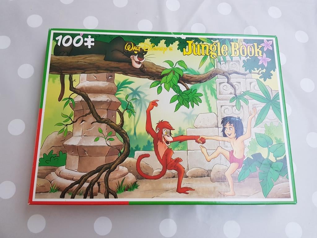 Disney Jungle Boek Legpuzzel 100 stukjes, Ophalen of Verzenden, Minder dan 500 stukjes, Gebruikt, Legpuzzel