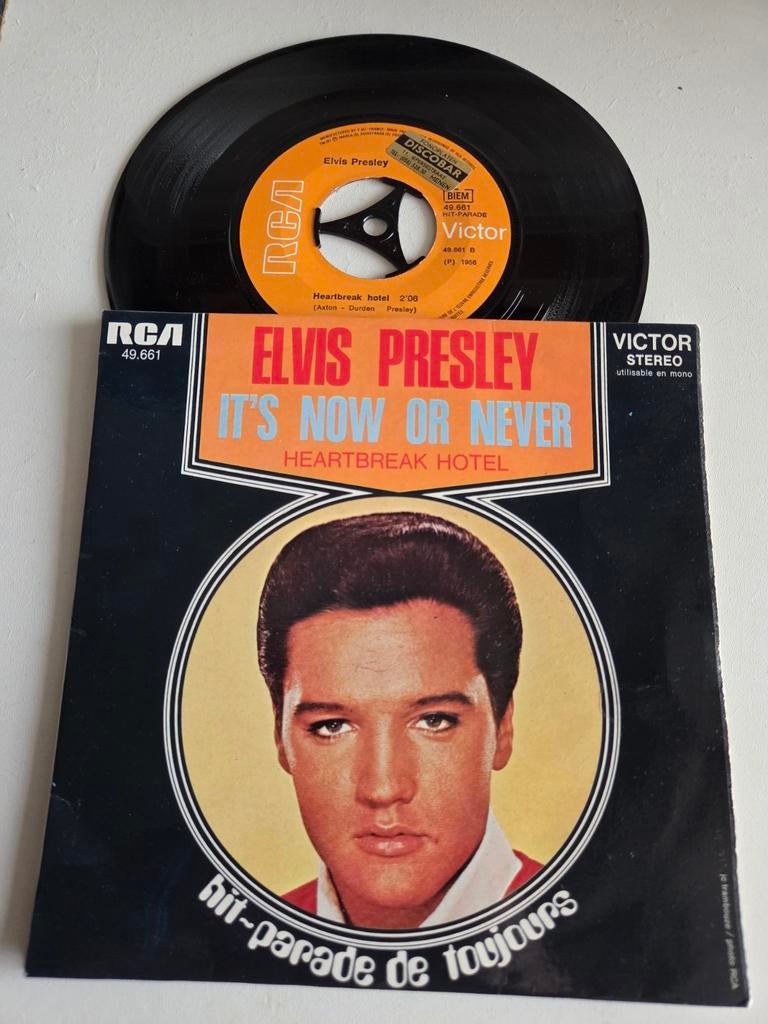 Elvis Presley - It's Now Or Never / Heartbreak Hotel, Cd's en Dvd's, Vinyl Singles, Ophalen of Verzenden