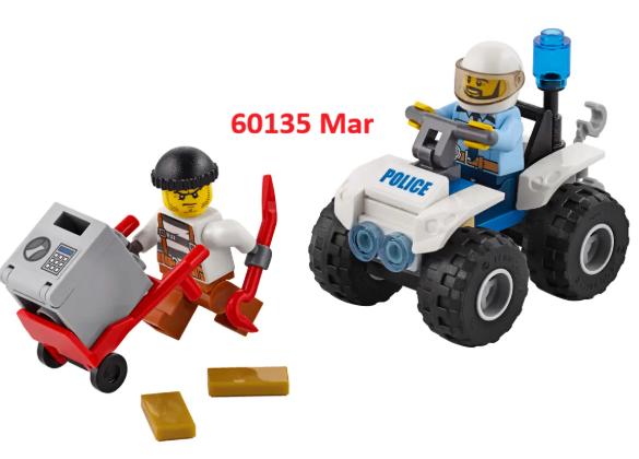 Lego 60135 ATV-arrestatie 2 minifigures, Compleet, City, Lego, Ophalen of Verzenden
