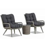 Comfortabele Wicker Tuinstoelen met Bijzettafel, Tuin en Terras, Tuinsets en Loungesets, Bijzettafel, Zo goed als nieuw, Wicker