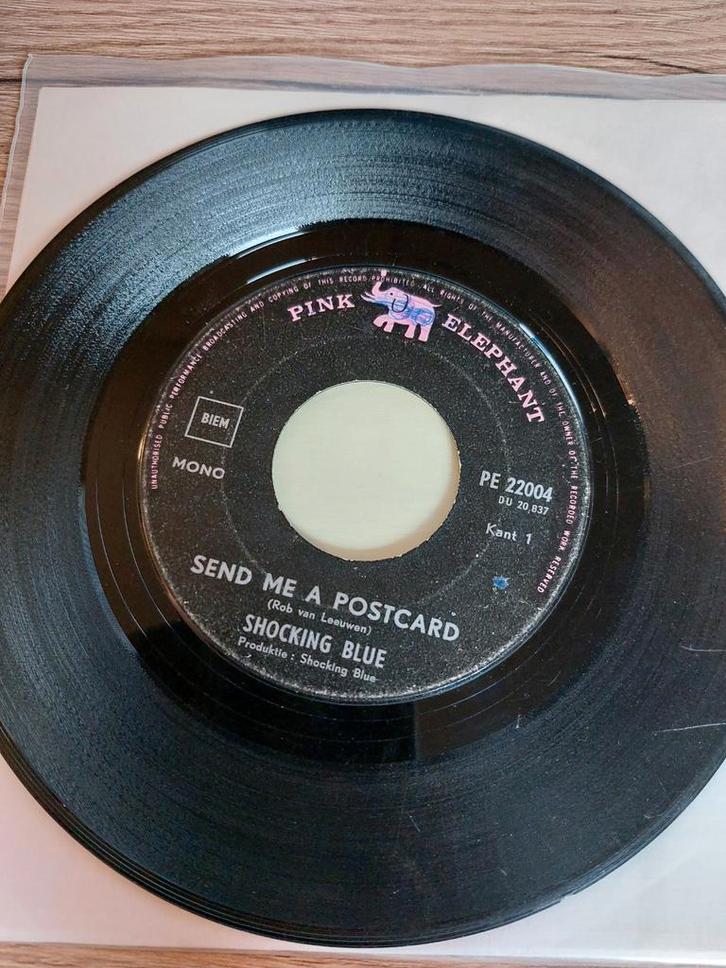 Shocking Blue - Send Me A Postcard / Harley Davidson Single, Cd's en Dvd's, Vinyl Singles, Gebruikt, Single, Pop, 7 inch, Ophalen of Verzenden