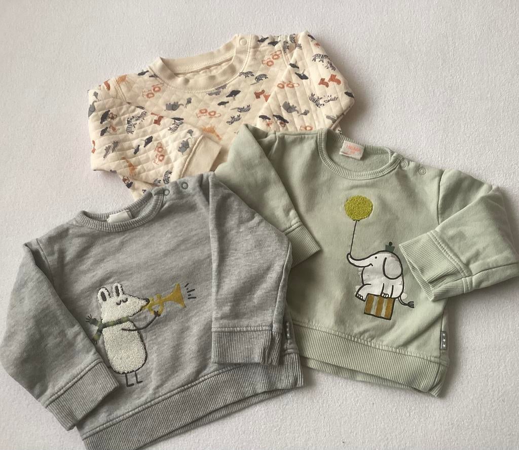 Drie leuke baby sweaters maat 68 , samen €3, Kinderen en Baby's, Babykleding | Maat 68, Ophalen, Zo goed als nieuw, Jongetje, Truitje of Vestje