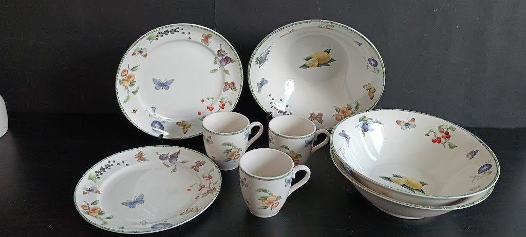 Janneke brinkman Fruit en Flowers mokjes en schalen, Overige typen, Ophalen of Verzenden, Zo goed als nieuw, Overige stijlen