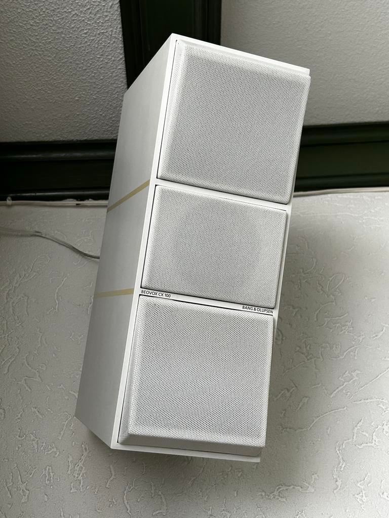 4 stuks Bang & Olufsen Beovox CX100 Speakers - Wit, Gebruikt, Minder dan 60 watt, Front, Rear of Stereo speakers, Ophalen
