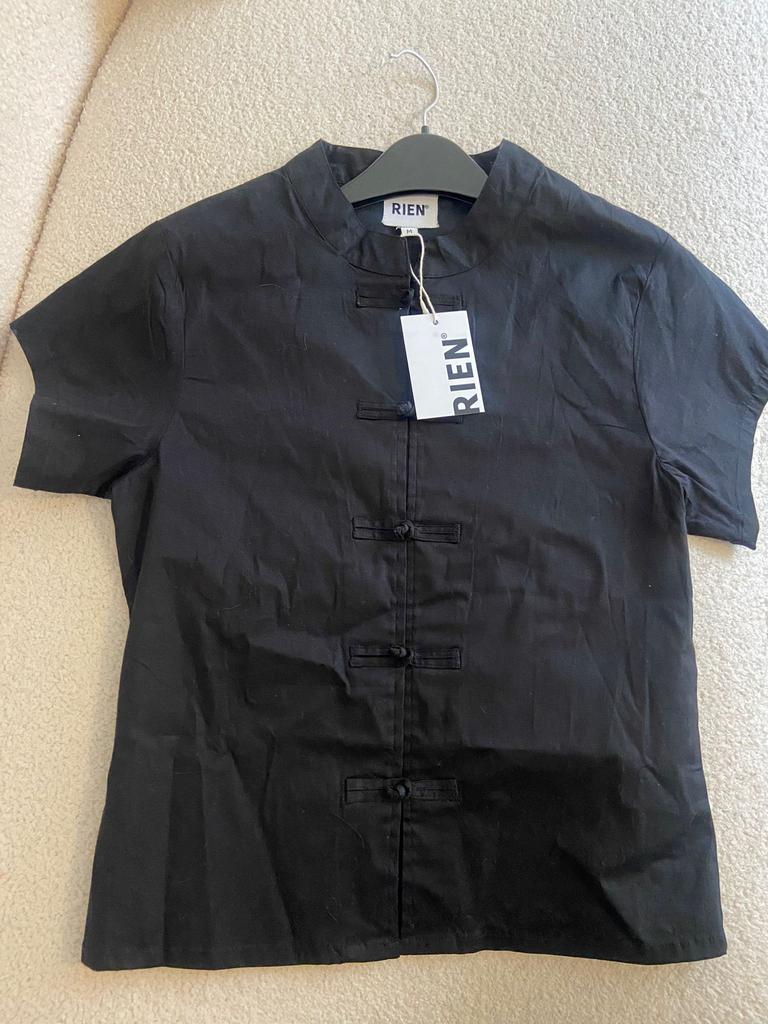 Zwarte Rien blouse maat M nieuw!, Ophalen of Verzenden, Nieuw, Maat 38/40 (M), Zwart