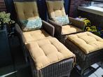 Te koop tuinmeubel stoelen, Tuin en Terras, Ophalen, Gebruikt, Wicker, Verstelbaar