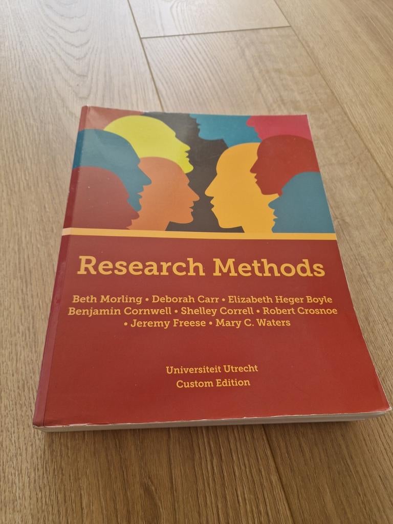 Research Methods - Universiteit Utrecht Custom Edition, Ophalen of Verzenden, Gelezen, WO, Beth Morling, Deborah Carr, Elizabeth Heger Boyle
