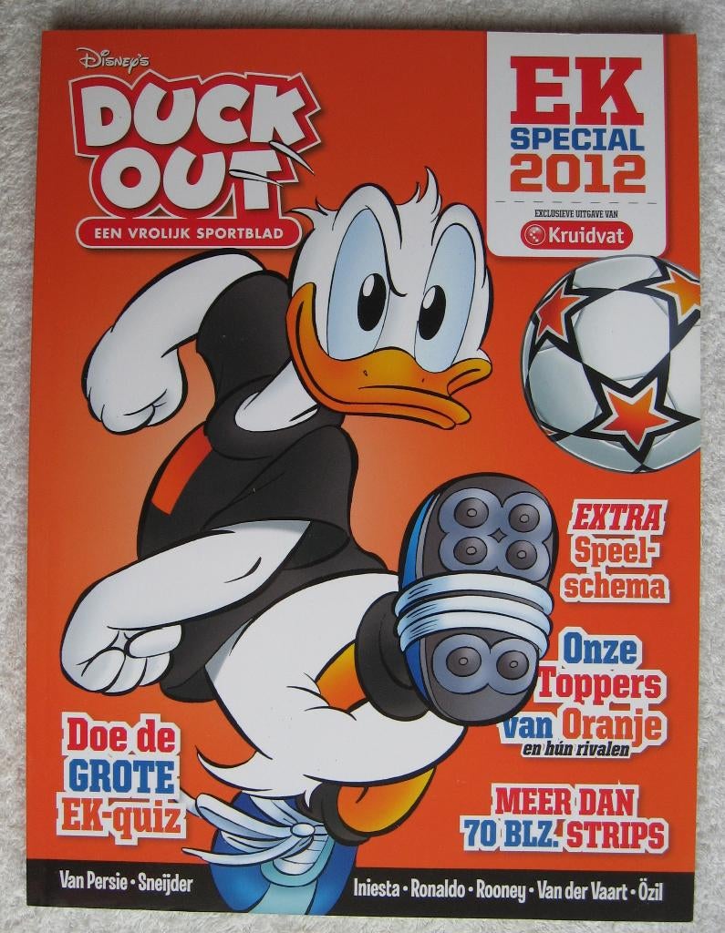 Duck Out EK Special 2012 / D Duck "als honderd-ste" /& nog 1, Verzamelen, Disney, Gebruikt, Overige typen, Overige figuren, Ophalen of Verzenden