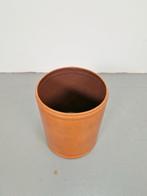 Vintage cognac leren prullenbak Denemarken ´60 leer, Overige materialen, N, Ophalen of Verzenden, Minder dan 10 liter