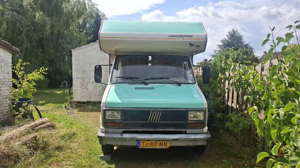 Fiat Ducato Camper 1988 – Alkoof – Rijdt Top – APK tot 2028, 13 km/l, Wit, Origineel Nederlands, Overige kleuren